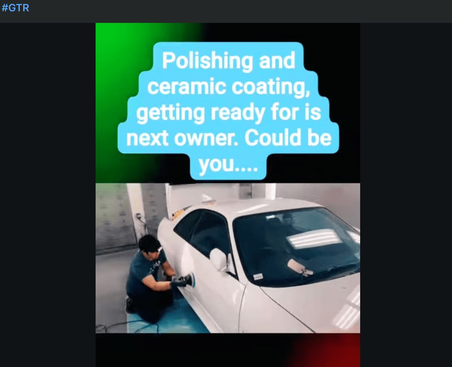 Nissan Skyline GTR — polishing in progress