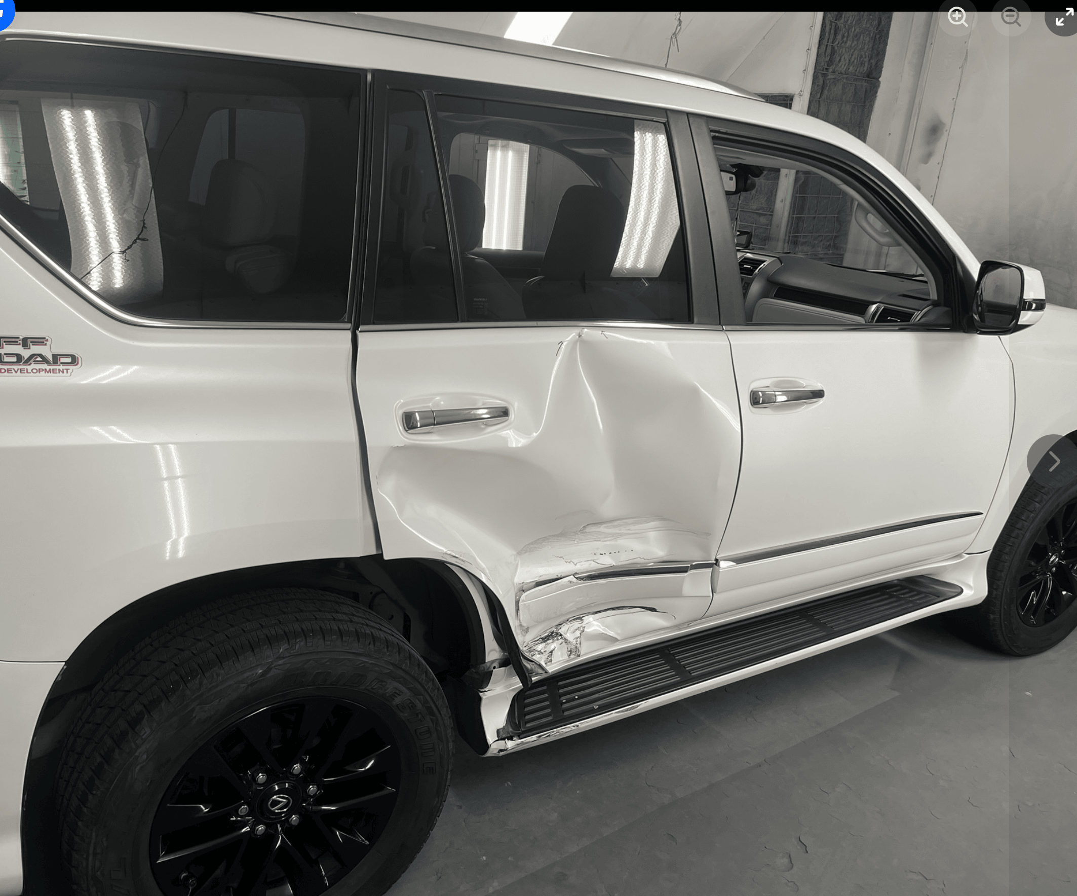 Lexus GX before — side impact damage
